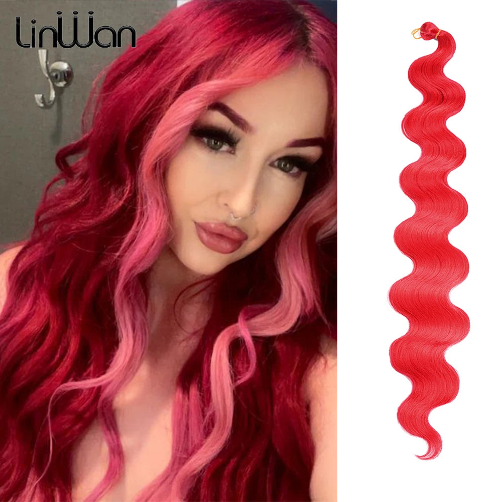 28 Inch Long Deep Wave Crochet Hair Effortless Ocean Wave Glam