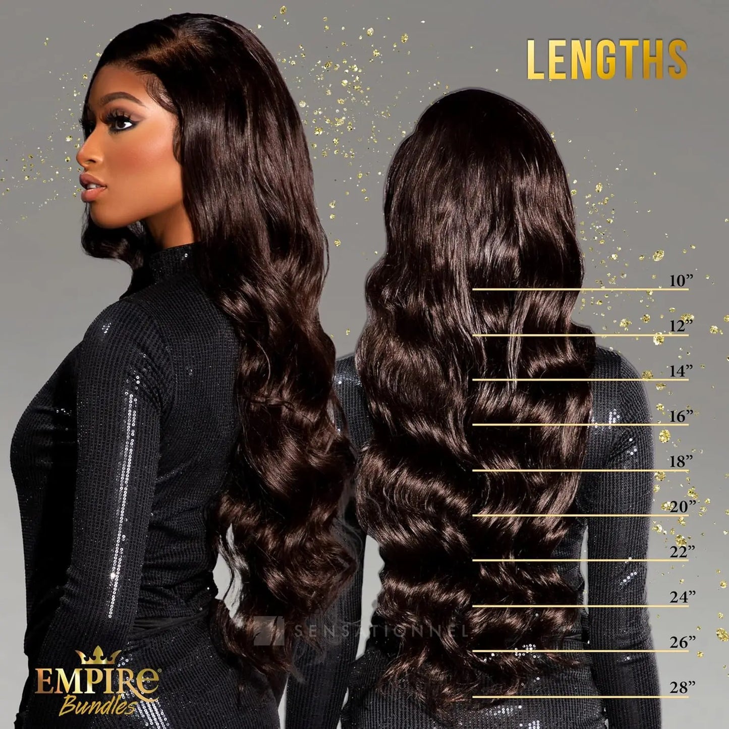 Sensationnel Empire Virgin Human Hair Weave Bundle 10A Body Wave 10-26 Inches Quick Weave Soft Long Lasting
