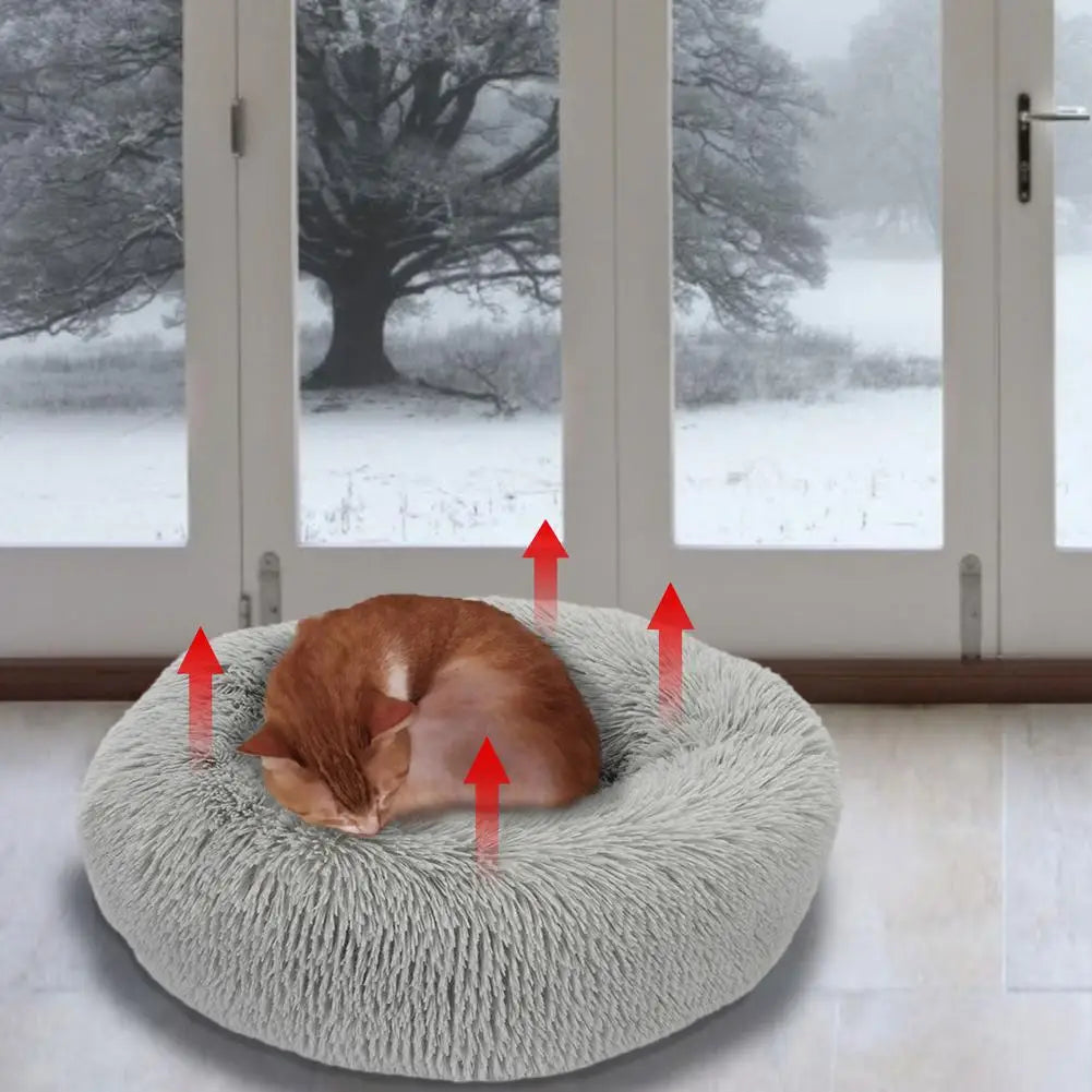 Pet Heated Pad Soft Cozy Fluffy Easy To Clean Bed USB Charged
