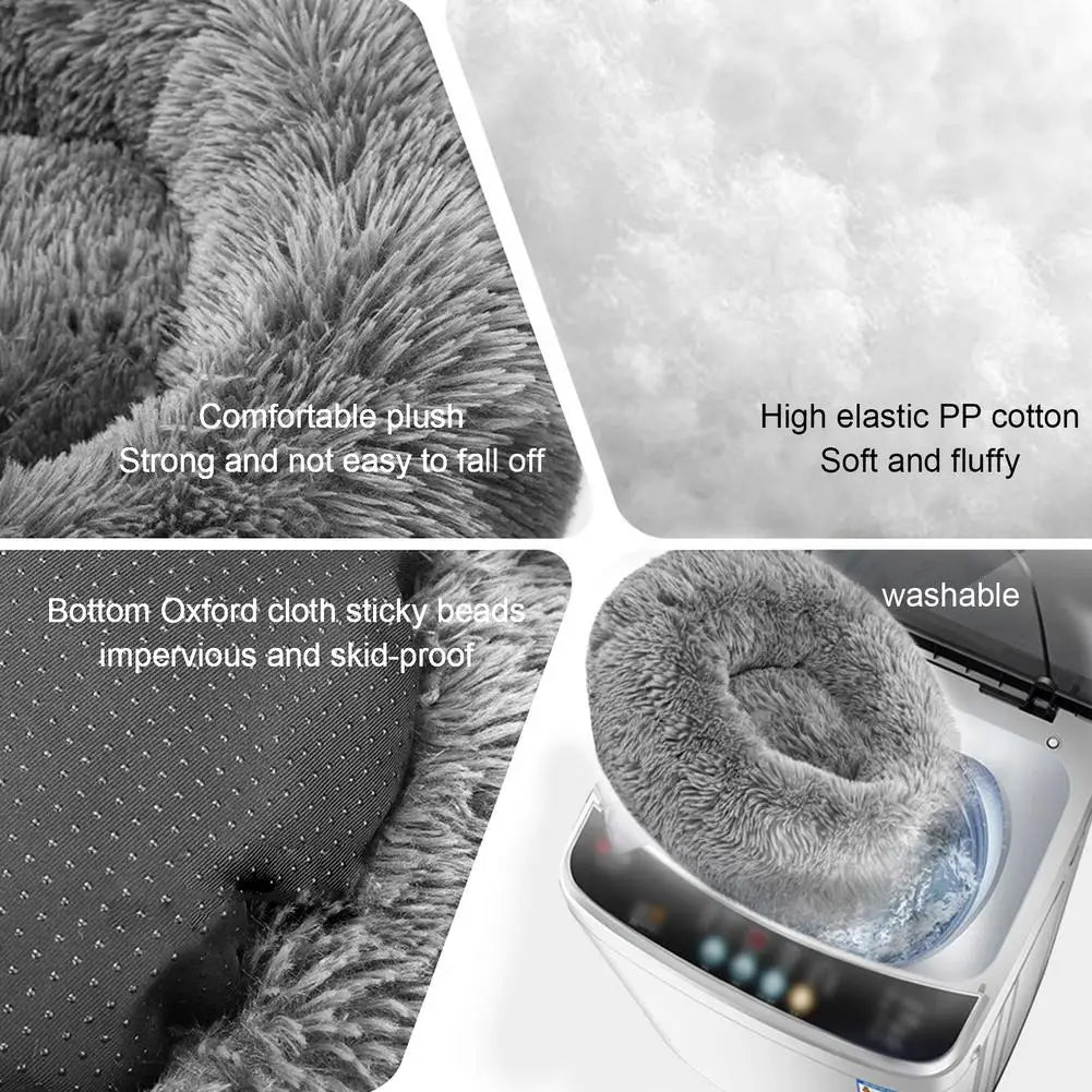Pet Heated Pad Soft Cozy Fluffy Easy To Clean Bed USB Charged