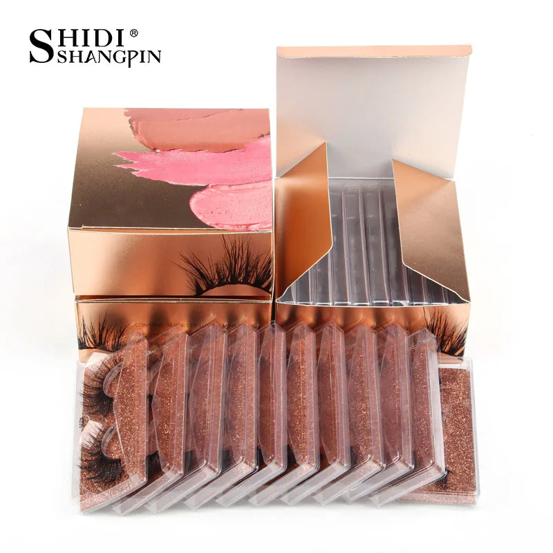 SHIDISHANGPIN Wholesale False Eyelashes 3D Mink Volume Lashes