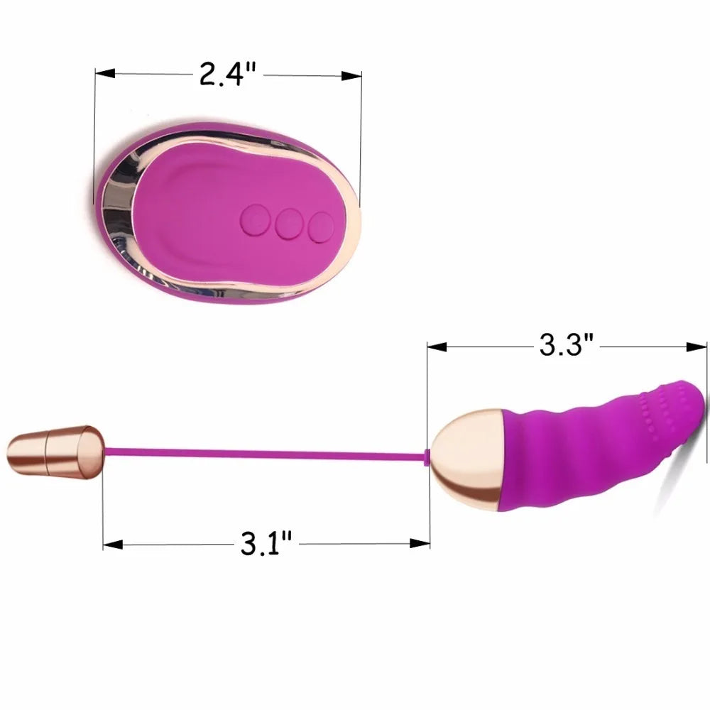 Waterproof Wireless Remote Vibrating Egg Lipstick Vibrator