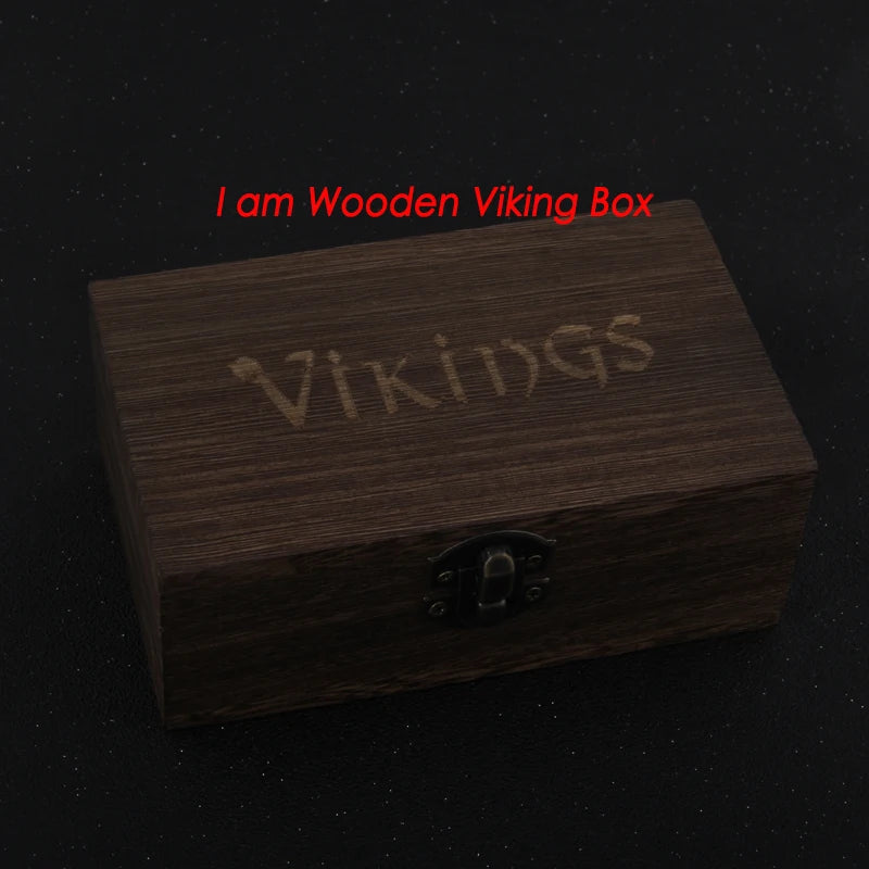 S925 Sterling Silver Norse Viking Rune Raven Bangle with Wood Box for Men and Women Gift