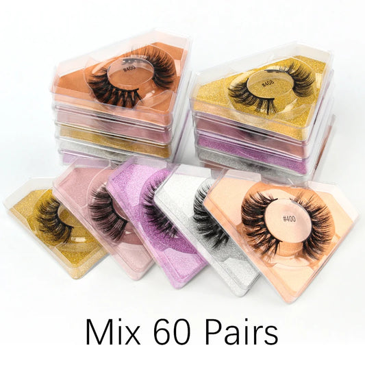 Lashes Wholesale 4/20/50/100 Pcs Mink Eyelashes Natural