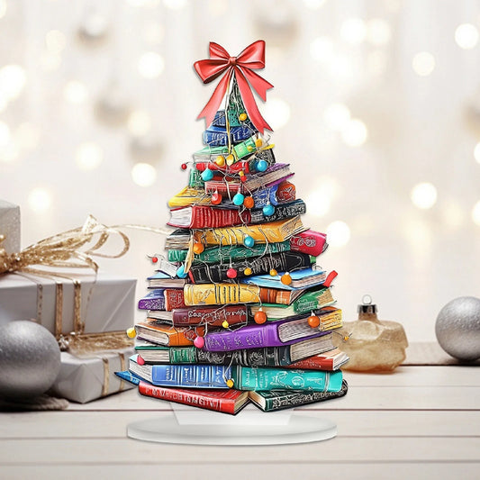 Christmas 2025 Creative 2D Book Tree Acrylic Ornament