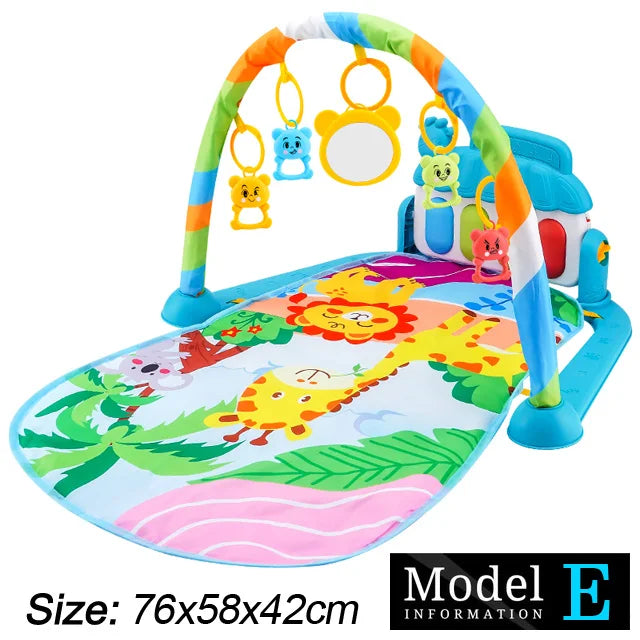 Baby Fitness Stand Music Play Gym Activity Toys Newborn