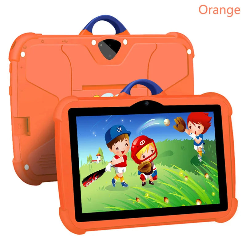 Cartoon Pattern Kids Tablet 7 Inch Quad Core 4GB RAM 64GB ROM Android Education