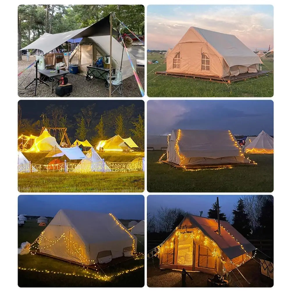 129 Square Feets Inflatable Camping Tent for 8-10 People