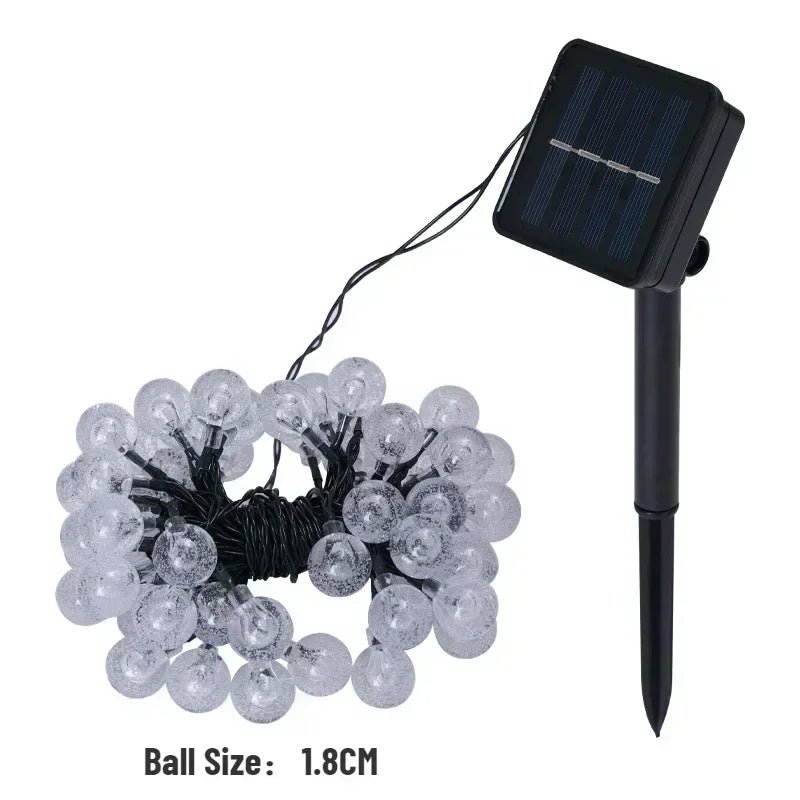 20 to 100 LED Solar Light Outdoor IP65 Waterproof String Fairy Lamps for Garden Garlands Christmas Decoration 5M and 12M