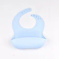 Baby Silicone Bib Waterproof Soft Solid Color Adjustable Bibs