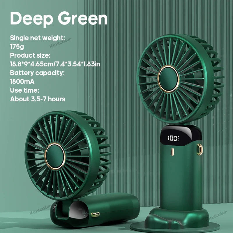 USB Handheld Mini Fan Foldable Portable Neck Hanging Fans