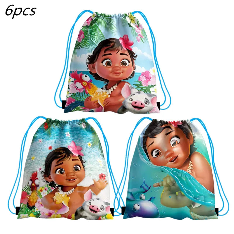 Disney Moana Theme Party Set Vaiana Oceania Birthday Decoration Plates Balloons Cake Toppers Girls Favor