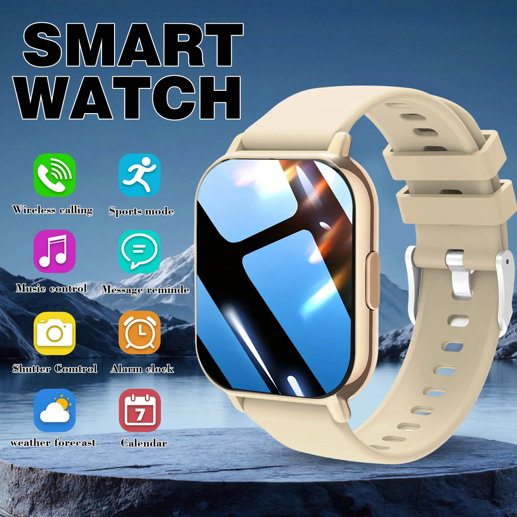 Smart Watch For Men Fitness Tracker With Call Messages Alarm Remote USB Powered