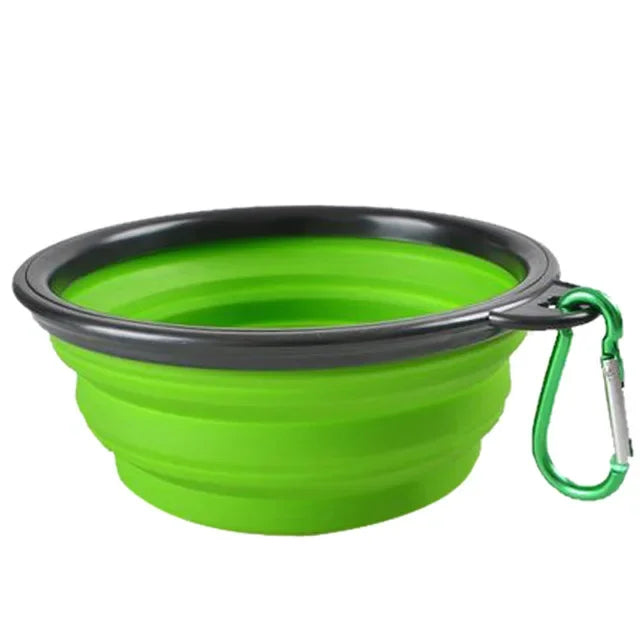 Collapsible Pet Silicone Dog Food Water Bowl Portable Travel