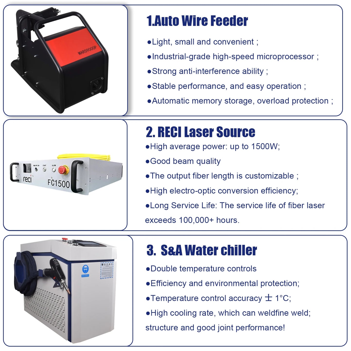 3000W 4 In 1 Fiber Laser Welding Cutting Cleaning Soldering Machine