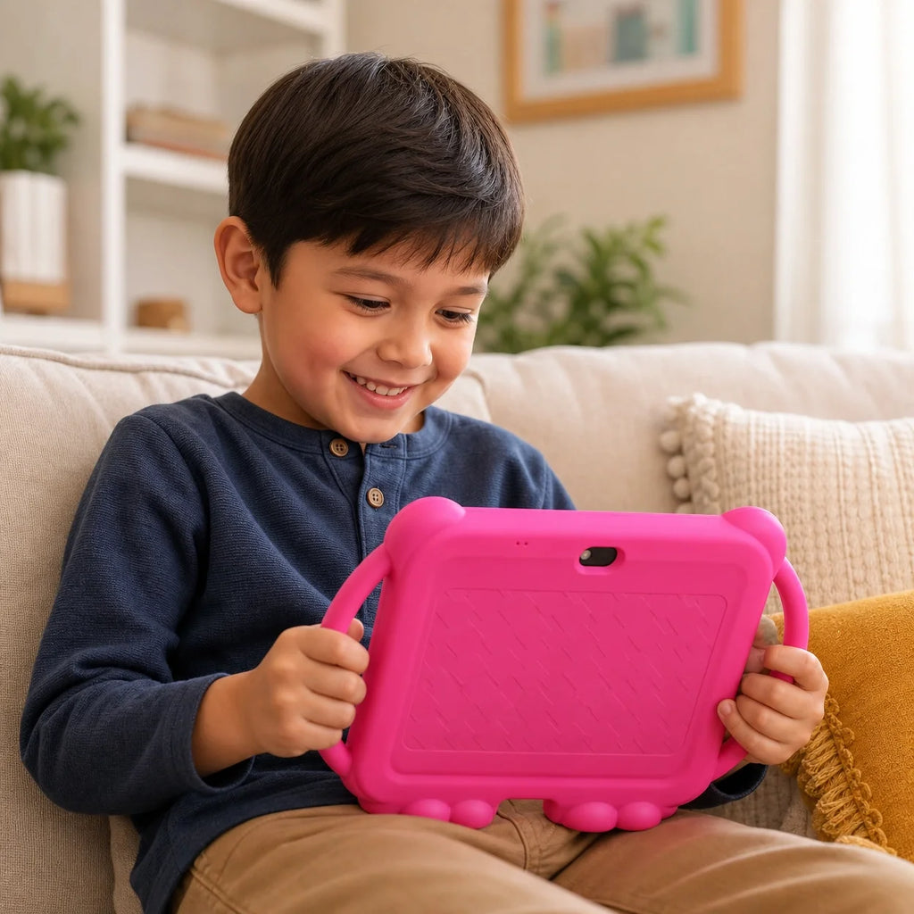 7 Inch Kids Tablet Parental Control Shockproof Case Android 14 2GB RAM 32GB GMS