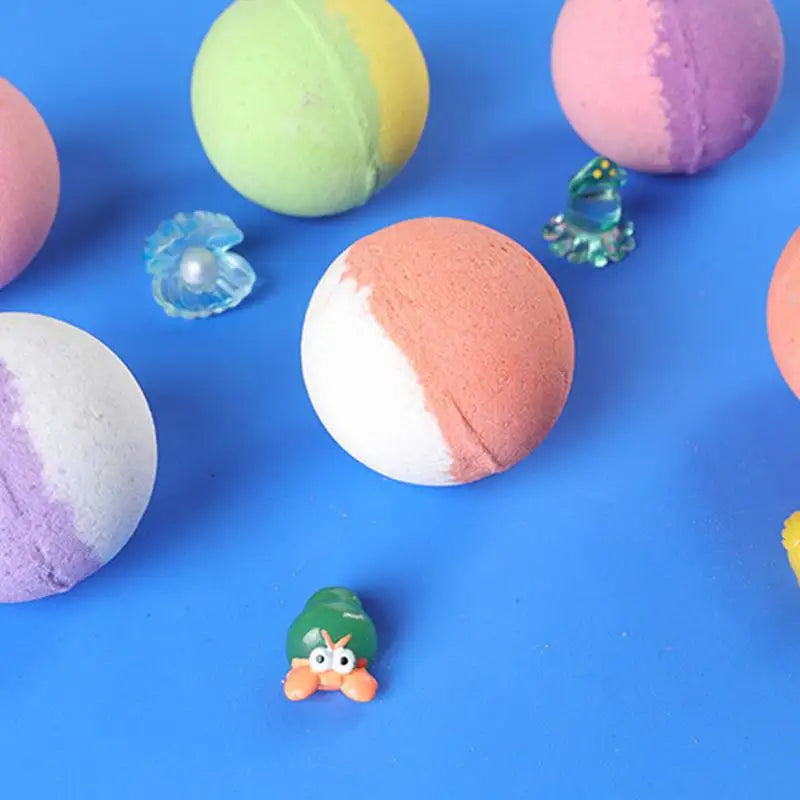 Bath Balls With Toys Fizzy Shower Balls For Kids Set Of 15