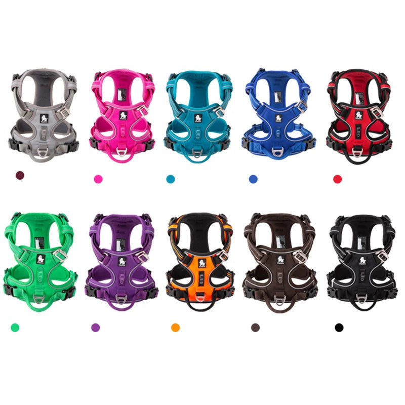 Winhyepet Training Dog Vest Reflective Nylon Harness for All Sizes