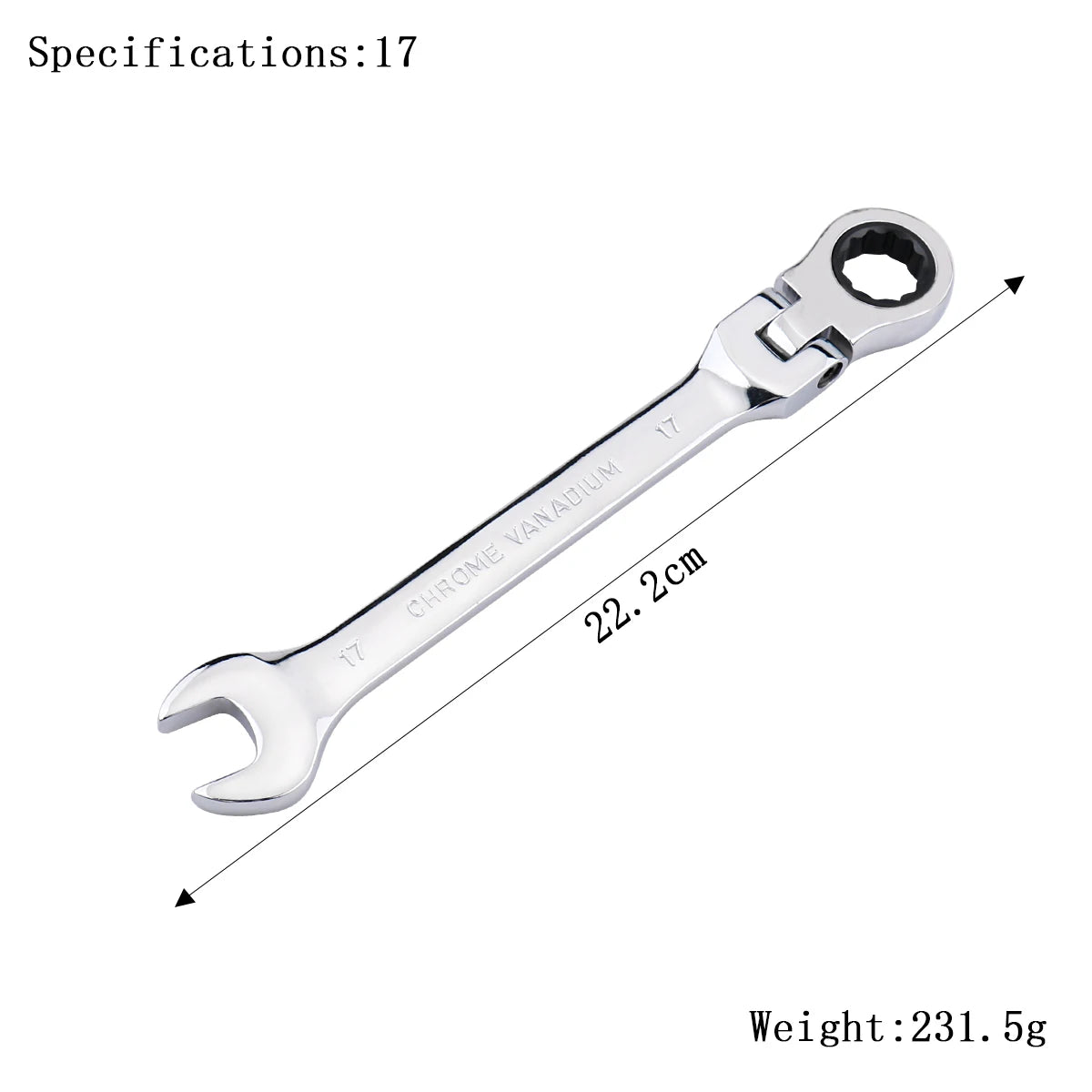 Ratchet Wrench of Keys Spanner Set Hand Tool 72-Tooth Ratchet
