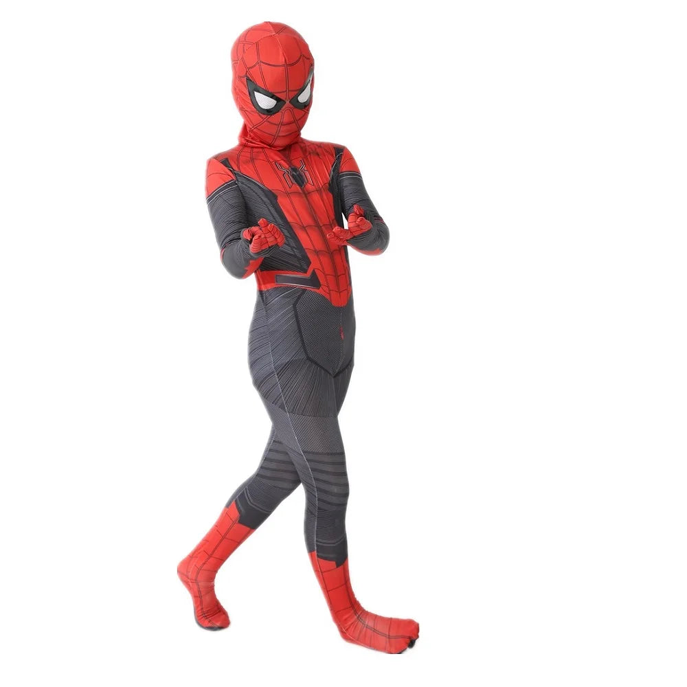 Halloween Cosplay Costume Skeleton Bone Clothes Superhero Jumpsuit Children's and Adult Spiderman Cosplay costume Jumpsuit Gift