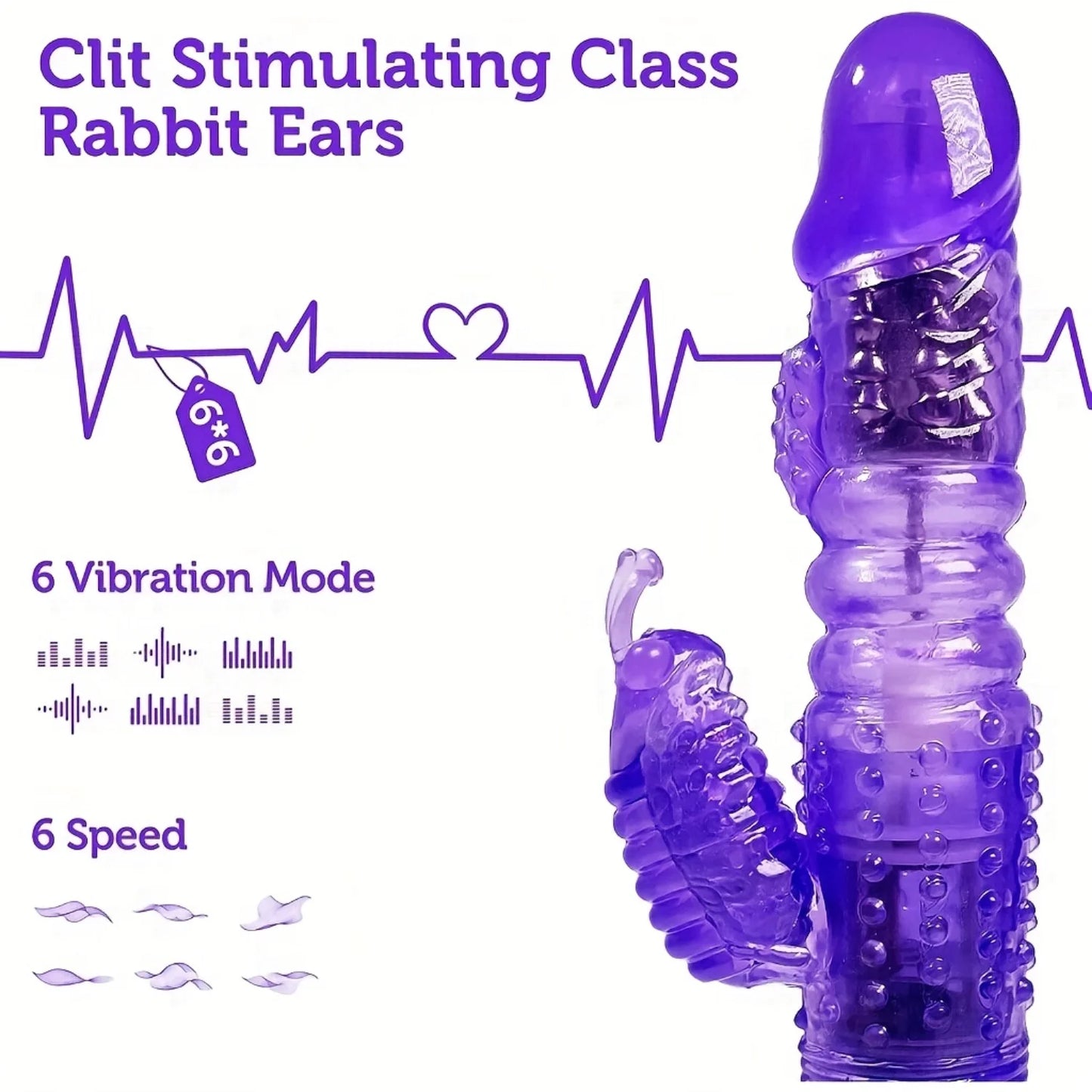 Luxury Dual Head Rabbit Vibrator Twelve Speeds G Spot