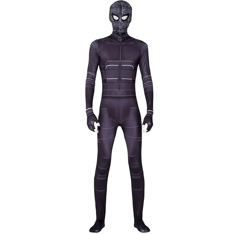 Halloween Cosplay Costume Skeleton Bone Clothes Superhero Jumpsuit Children's and Adult Spiderman Cosplay costume Jumpsuit Gift