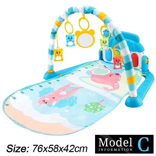 Baby Fitness Stand Music Play Gym Activity Toys Newborn