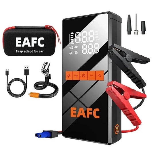 12V Car Jump Starter 4 In 1 Wireless Tire Inflator Pump