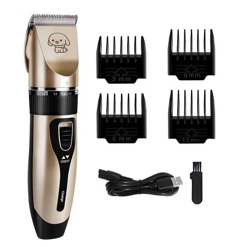 Pet Hair Trimmer Kit Electric Precision Clippers for Dogs and Cats