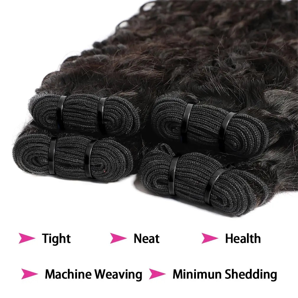 10A Brazilian Unprocessed Kinky Curly Virgin Remy Human Hair Weave Bundles Pixie Deep Curls 3B 3C