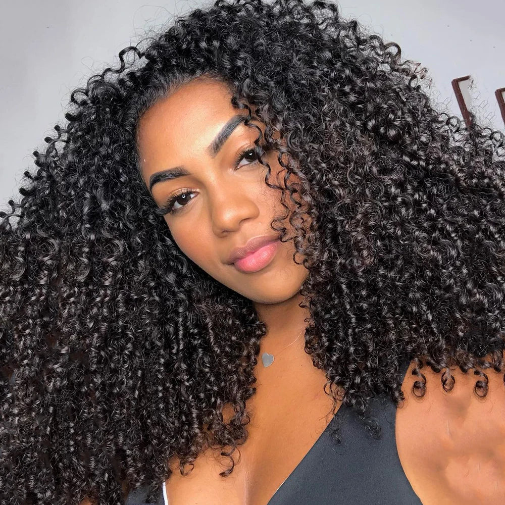 18A Burmese Pixie Curly Bundles With HD Lace Closure Frontal Virgin Human Hair