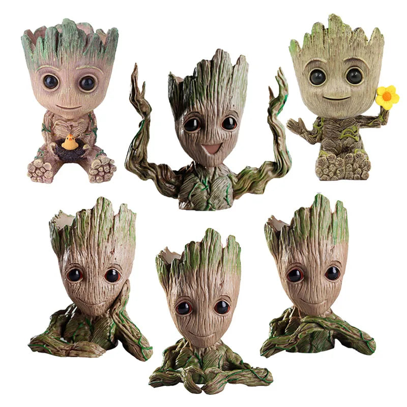 MINISO Groot Flower Pot Ornament Modern Art Vase For Living Room Decor