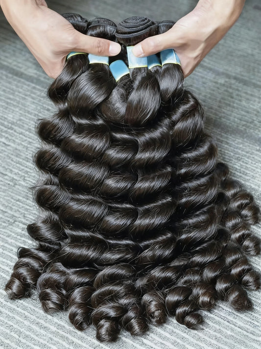 30 32 Inches Loose Wave Brazilian Remy Human Hair Bundles One Third Pcs Top Quality Unprocessed Extensions Wholesale