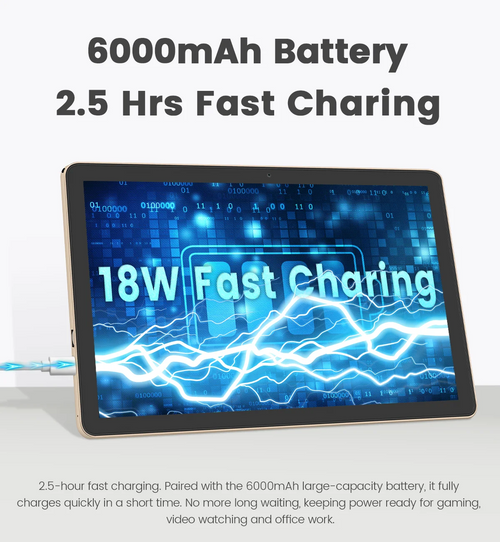 ANRY C95 11 Inch Android 15 Tablet Octa Core 20GB RAM 128GB ROM 5G WiFi 6