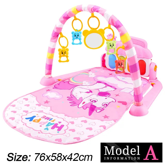 Baby Fitness Stand Music Play Gym Activity Toys Newborn