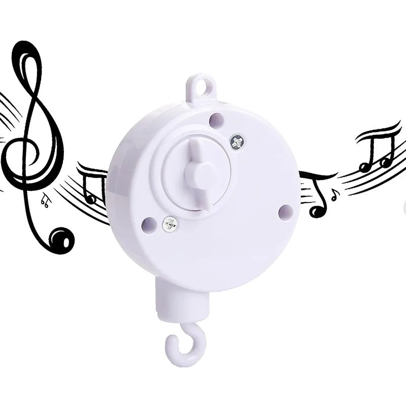 Crib Mobile Bed Bell Wooden Baby Rattles Soft Felt Cartoon