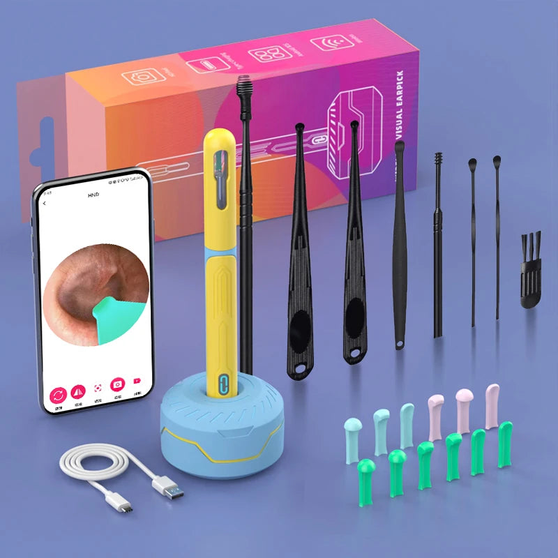 Ear Cleaner with Camera Set HD Earpick Wax Removal Tool