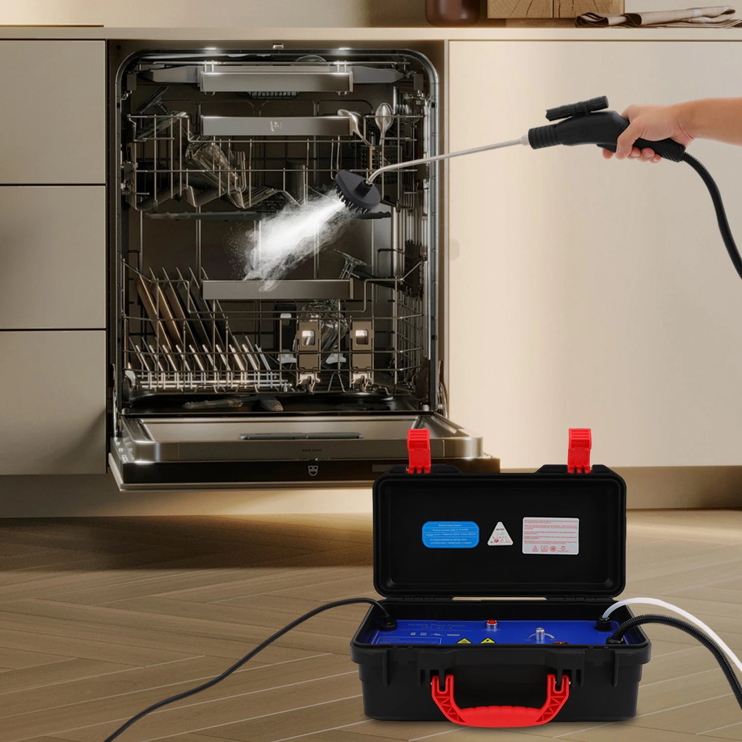 3000W Steam Cleaner High Temp & Pressure Handheld Machine