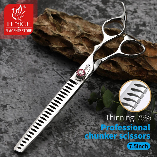Fenice 7.5inch Professional Dog Grooming Scissors Chunker Shears