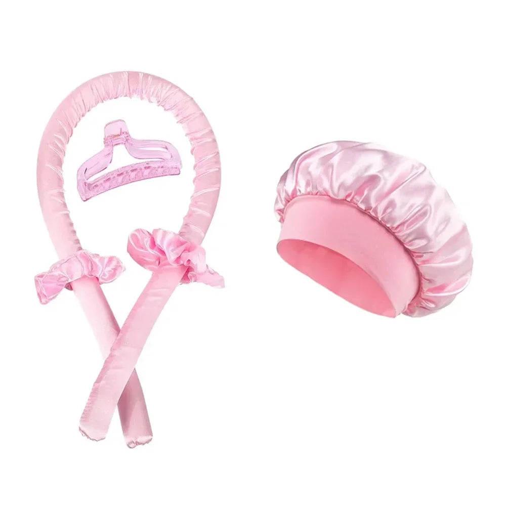 Heatless Curling Night Cap Headband Overnight Curler Hair Rollers Soft Hair