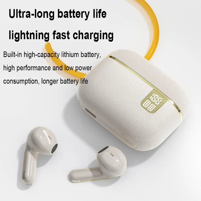 FITHEM Bluetooth Headphones Enc Noise Cancellation Wireless Earbuds HiFi Stereo