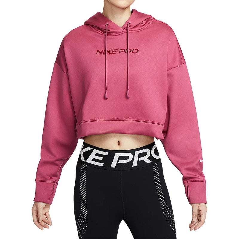 Nike Womens Hooded Training Short Sleeve Sweatshirt HV3601 634
