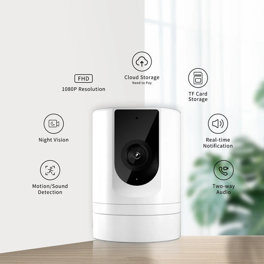 2PC Ease Life APP 1080P Indoor Security Pet Camera
