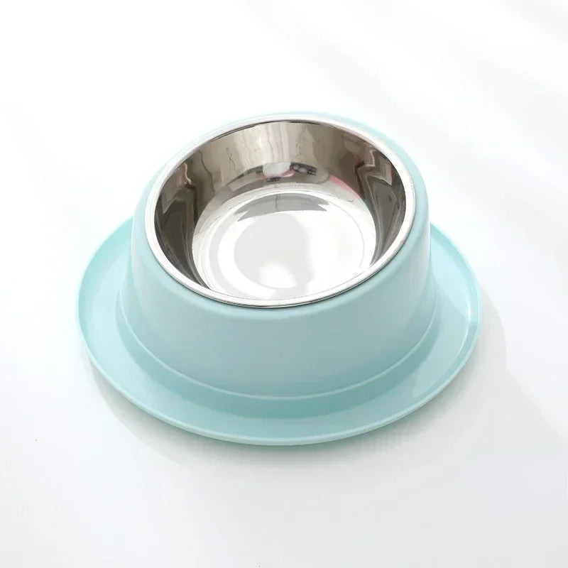 Cat Feeder Slope Anti-Ant Food Bowl Stainless Steel Bowl
