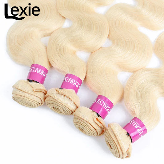 613 Blonde Body Wave Human Hair Bundles 30 32 34 36 38 40 Inch Vietnamese Remy Weave 100 Percent Human Hair