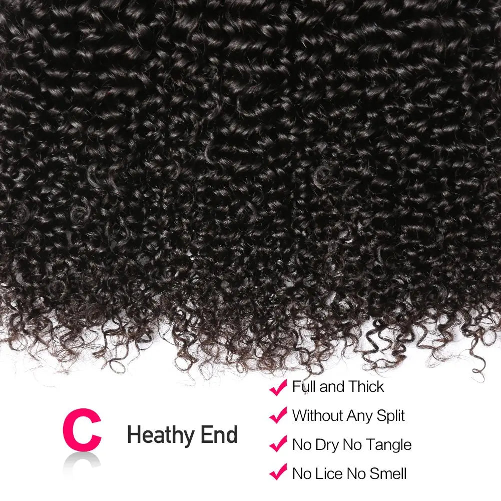 10A Brazilian Virgin Hair Weave Kinky Curly Bundles Pixie Deep Curls 3B 3C Remy Human Hair Extension