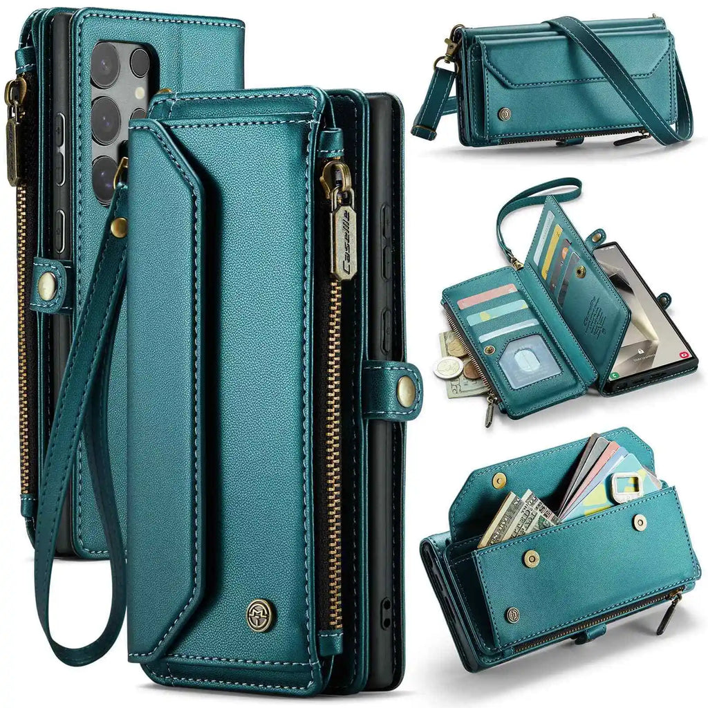Samsung Galaxy Crossbody Wallet Case With Card Holder S24 S23 Ultra S22 S21 S20