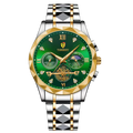 Luxury Mens Sport Leather Quartz Watch Waterproof Luminous Chronograph With Box