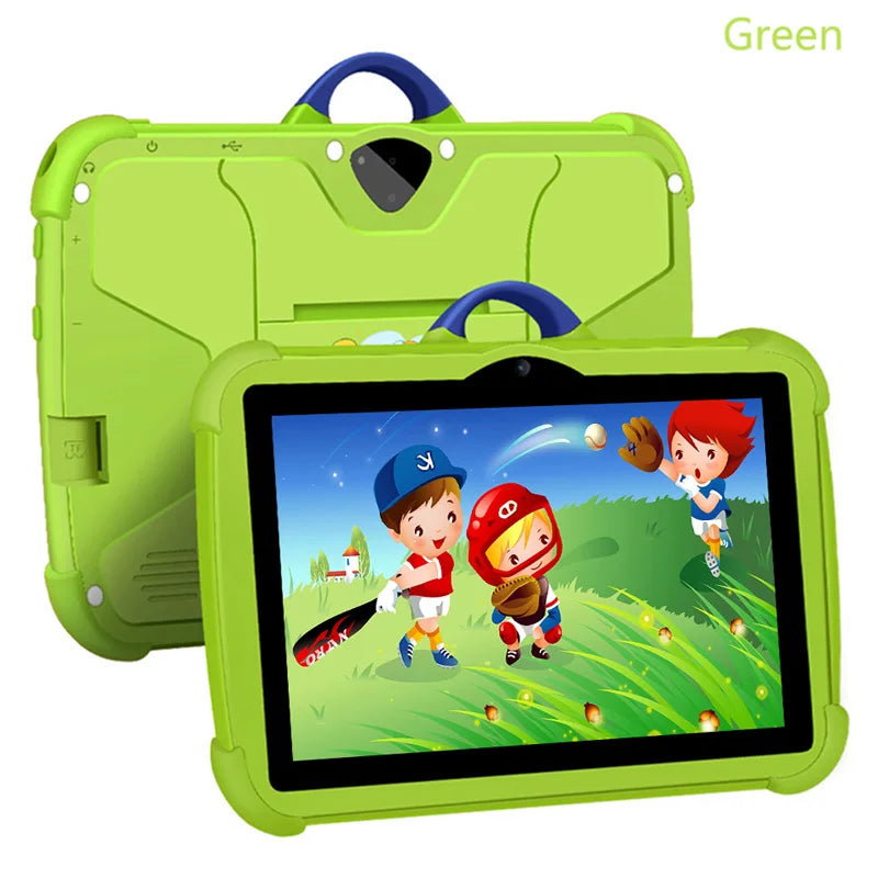 Cartoon Pattern Kids Tablet 7 Inch Quad Core 4GB RAM 64GB ROM Android Education