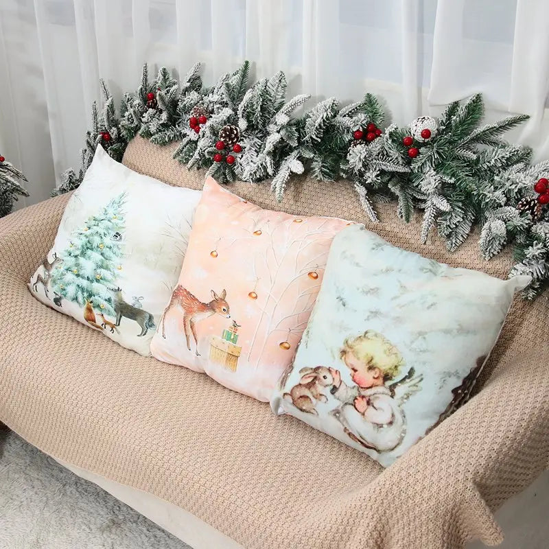 Christmas Cushion Cover For Home Decor 2025 2026 Pillowcase